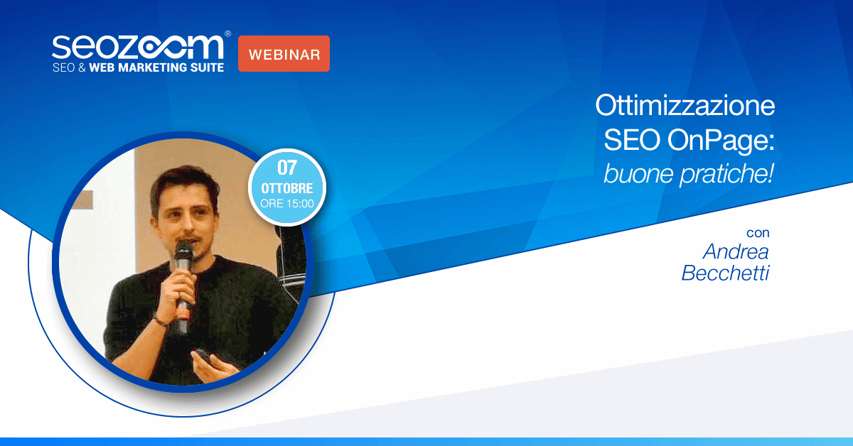 Webinar: Ottimizzazione SEO OnPage, buone pratiche