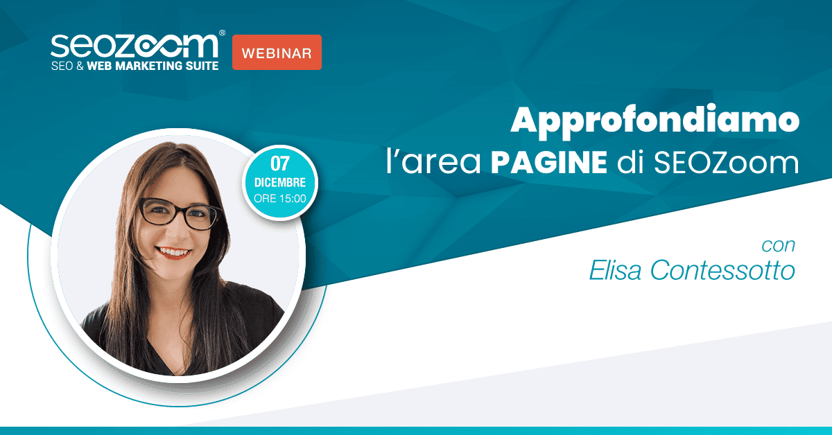 Webinar: Approfondiamo l’area PAGINE di SEOZoom