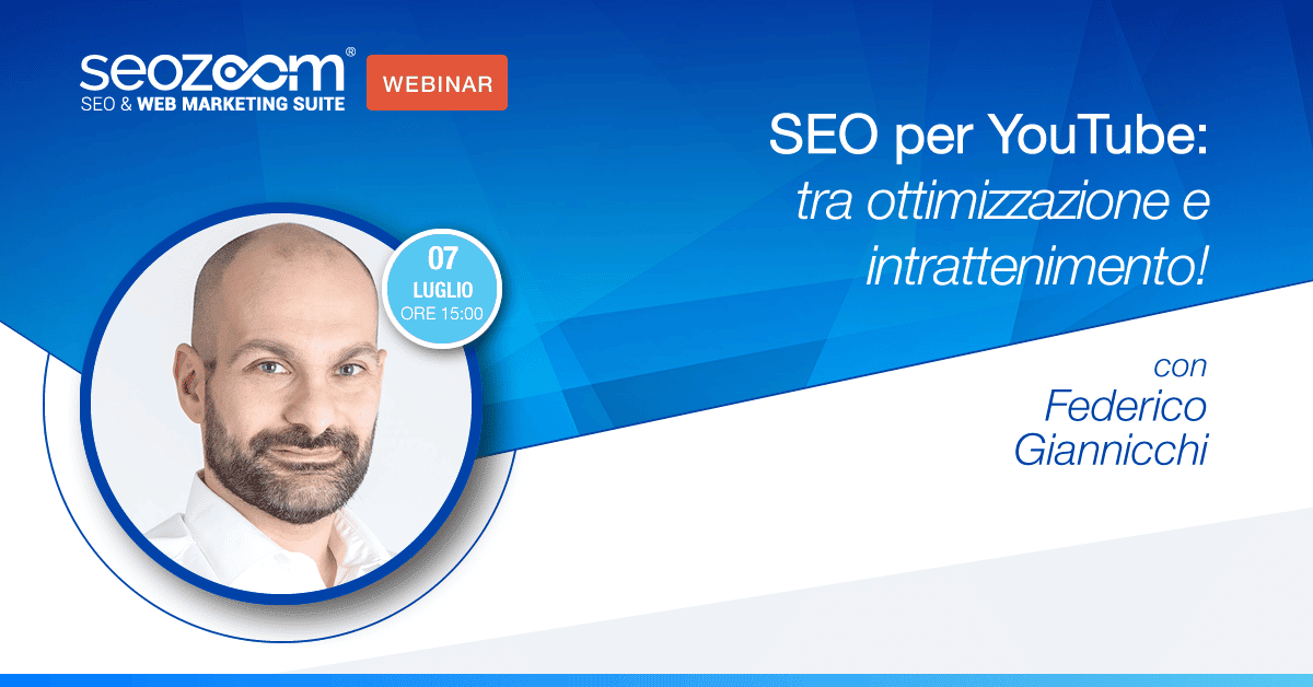 Webinar: SEO per YouTube, tra ottimizzazione e intrattenimento