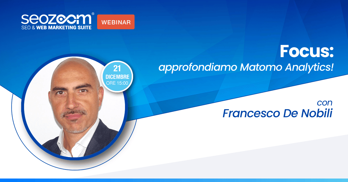 Webinar: Focus: approfondiamo Matomo Analytics