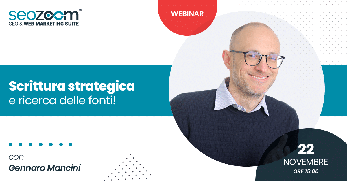 Webinar: Scrittura strategica e ricerca delle fonti